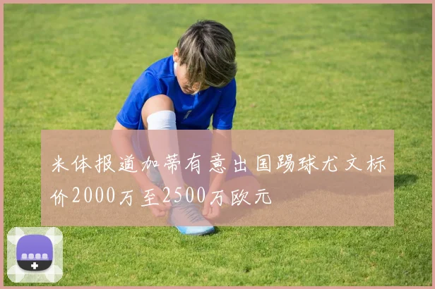 米体报道加蒂有意出国踢球尤文标价2000万至2500万欧元